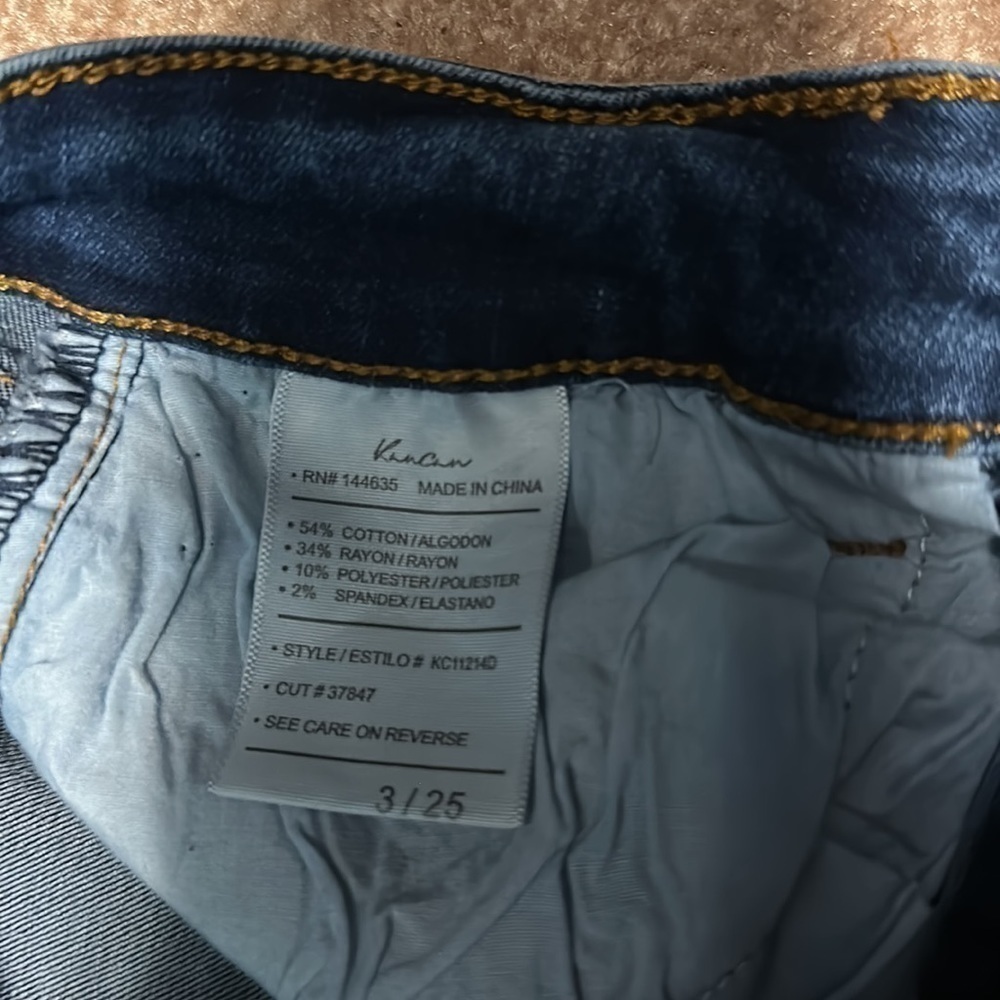 Kancan Jeans Dark Wash Mid-Rise Skinny Stretch Kc11214d size 3/25 - Picture 3 of 4